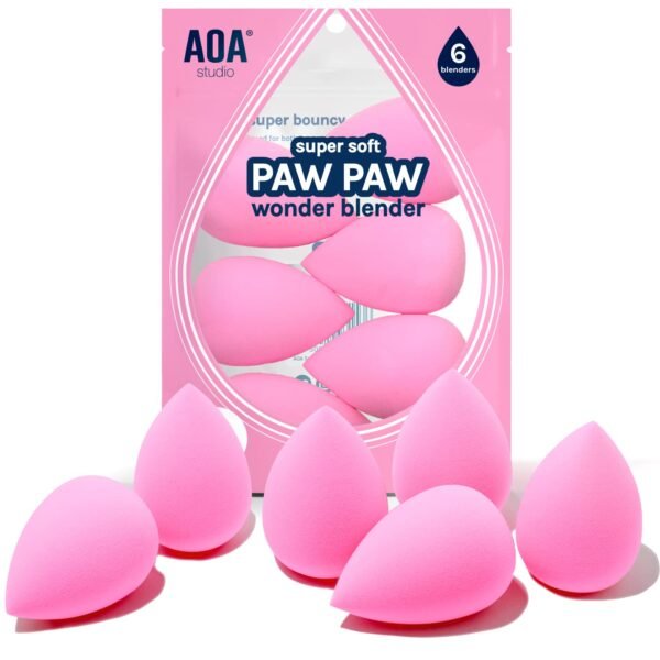 AOA Studio 6-Pc Wonder Blender Sponge Set – Latex Free Soft